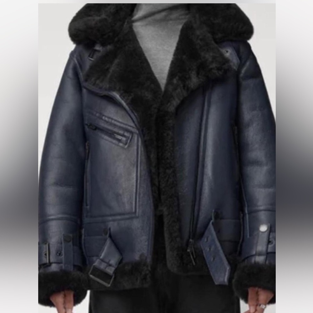 The arrivals shearling leather jacket